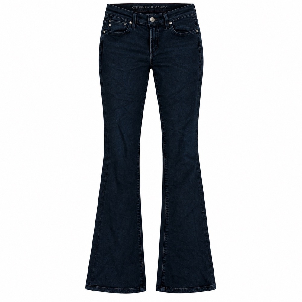 Citizens of Humanity Womens Jeans 27 Cotton Tencel Black Bootcut 1472-827 Casual